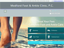 Tablet Screenshot of medfordfoot.com